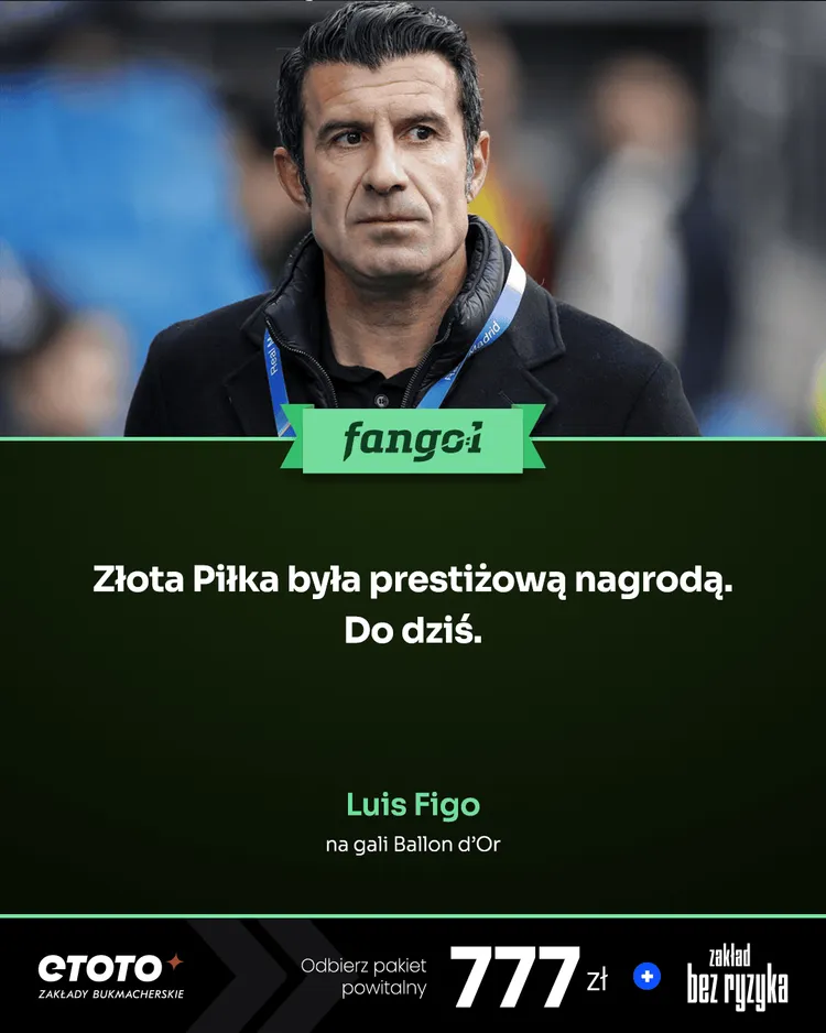 Figo krótko o gali Ballon d'Or