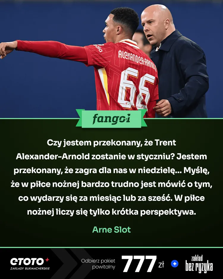 Czy Alexander-Arnold odejdzie z Liverpoolu? Arne Slot nie mówi "nie"