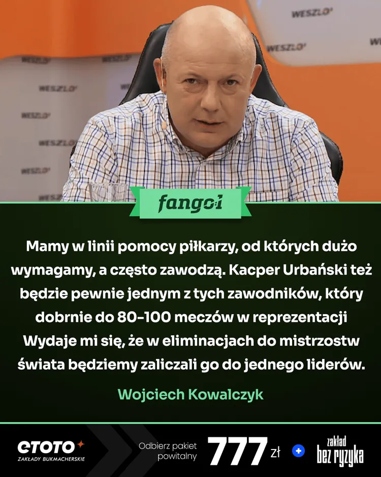 Wojciech Kowalczyk pod wrażeniem Kacpra Urbańskiego