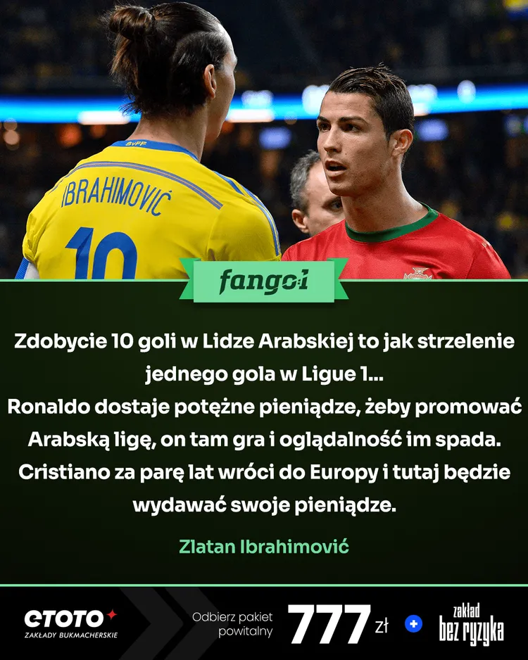 Zlatan Ibrahimović w swoim stylu odpowiada Ronaldo