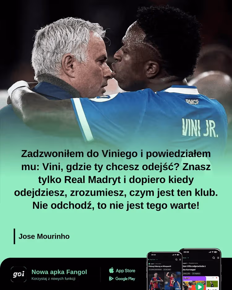 JOSE MOURINHO zdradził co powiedział VINIEMU w sprawie jego przyszłości🔥
