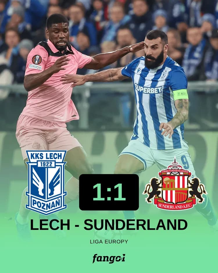 🚨LECH POZNAŃ REMISUJE Z SUNDERLAND👏