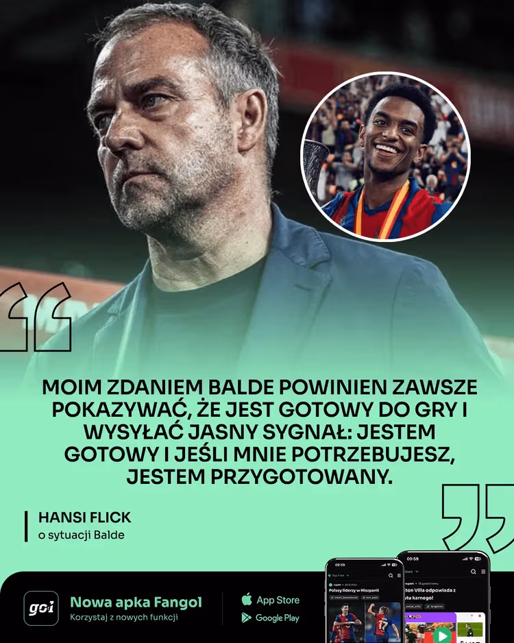Hansi Flick o sytuacji Balde!
